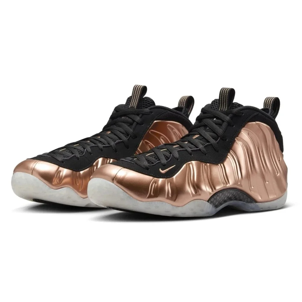 Nike Air Foamposite One Kids Size 6.5 Copper/Black Shoes Sneakers FZ0990-800